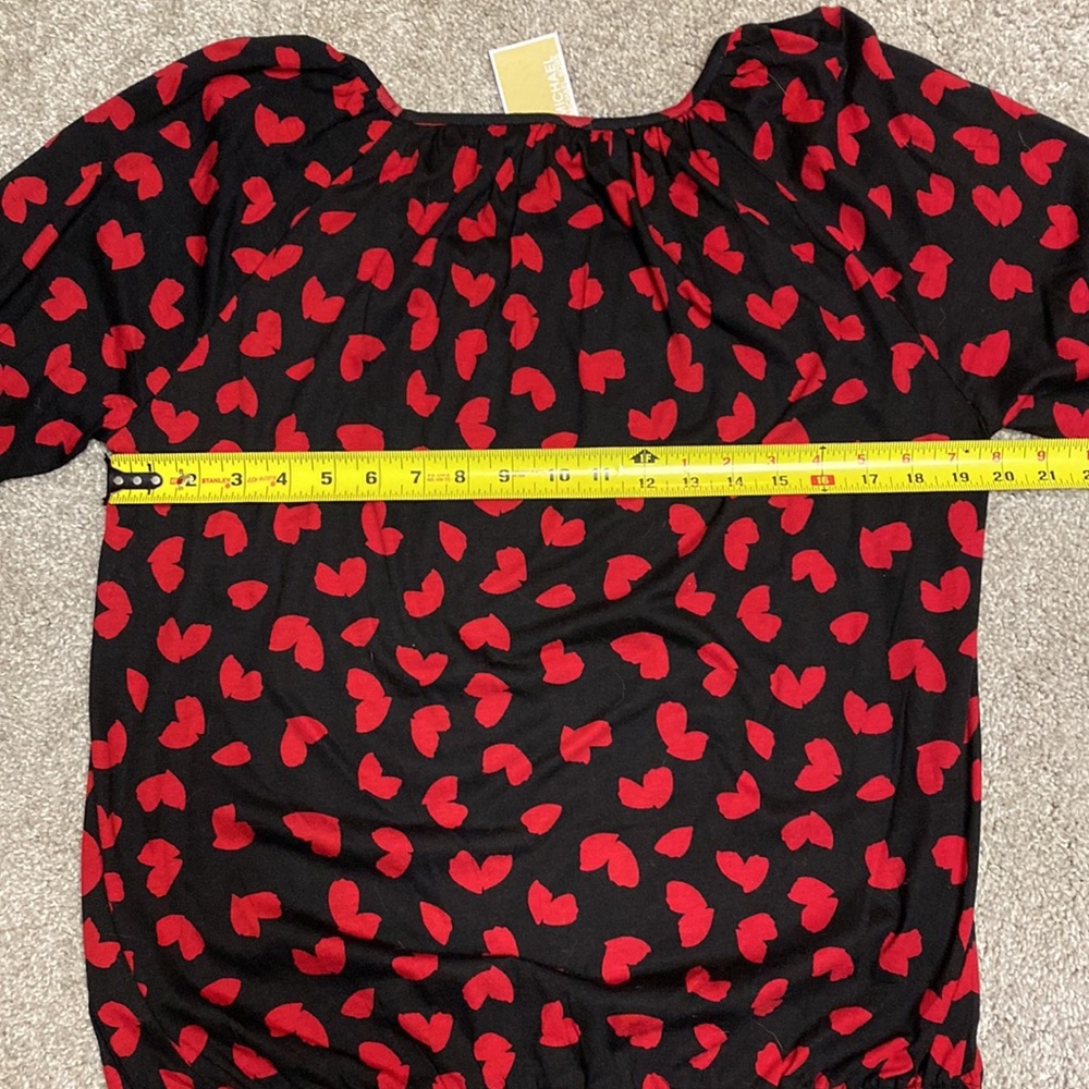 💛🆕Michael Kors black & red blouse - Picture 6 of 8